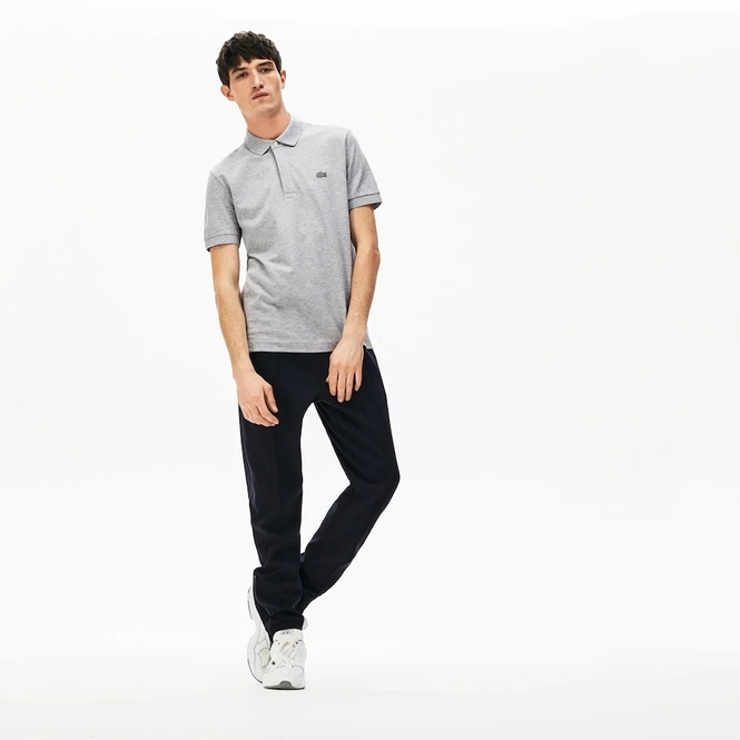 Polo Shirt Lacoste Men Ph Regular Fit Paris Grey Melange